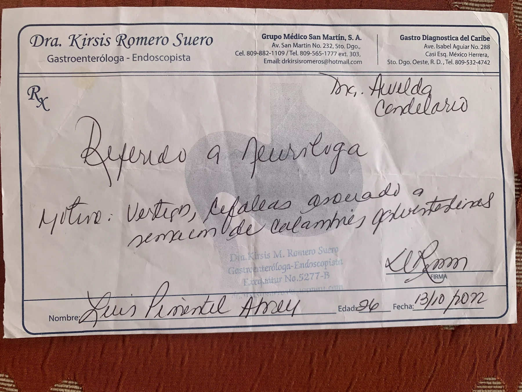 Neurologist referral