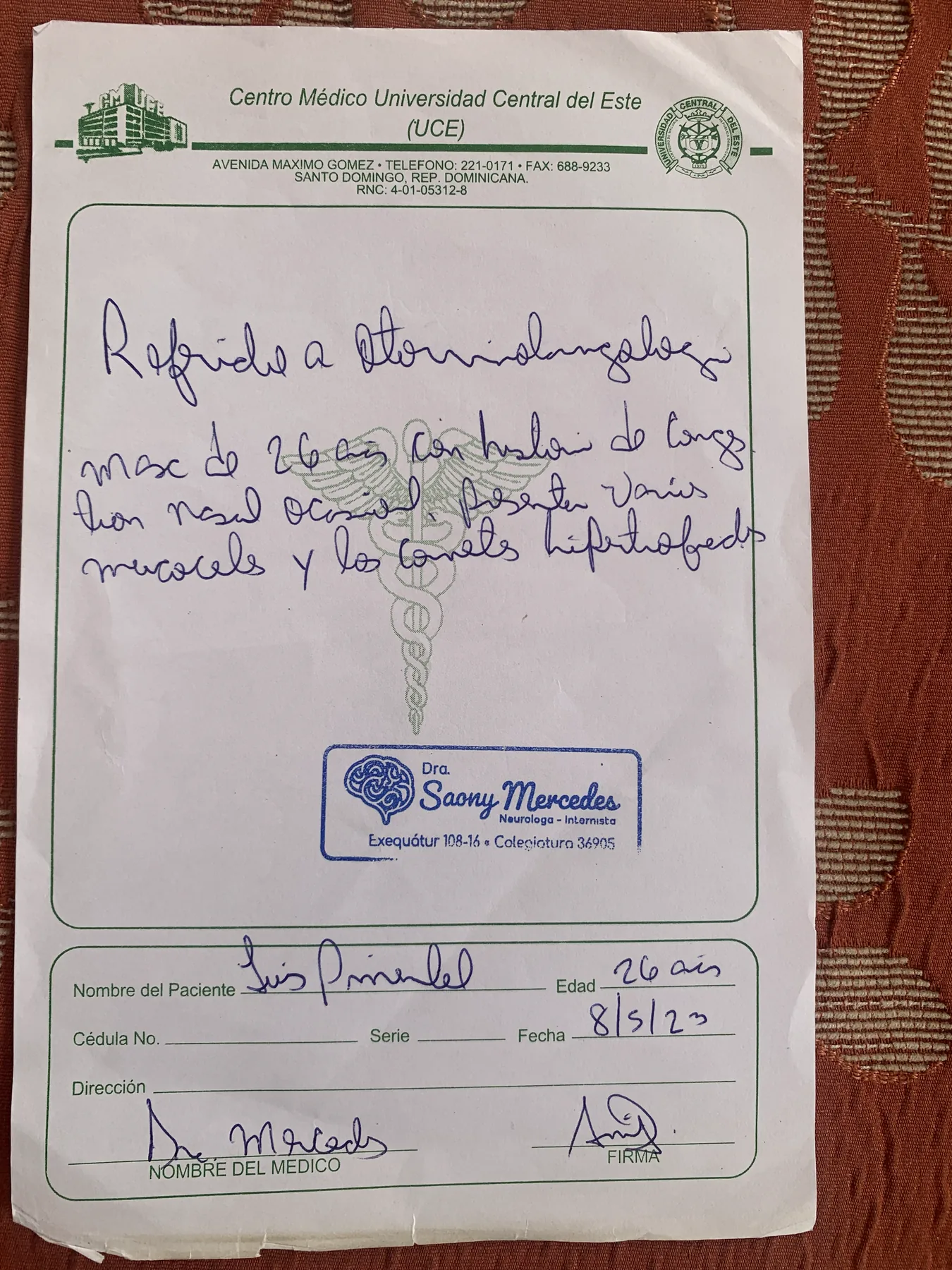 Otolaryngologist referral