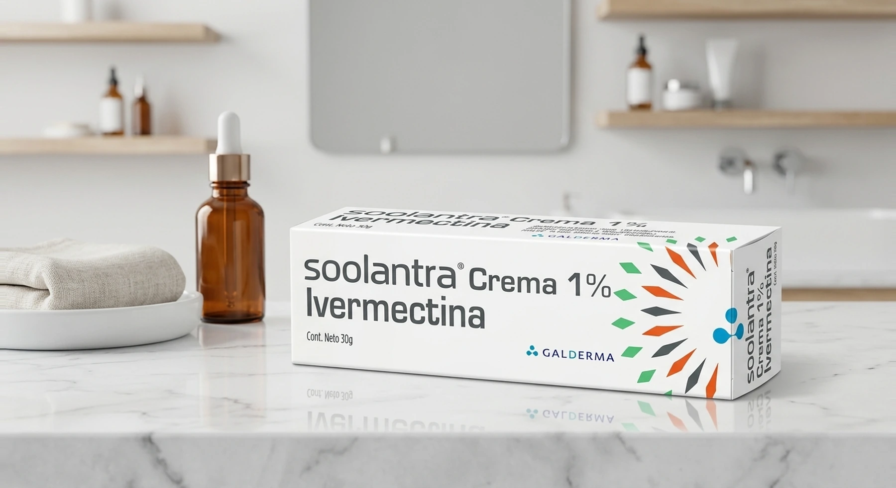 AI illustration of Soolantra cream