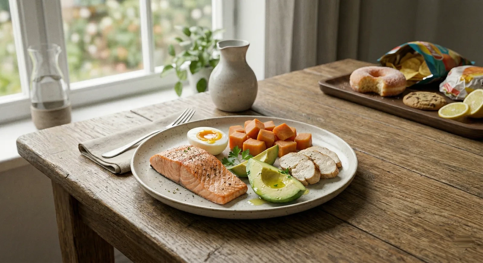 Diet - irritated stomach vs calm stomach with clean foods