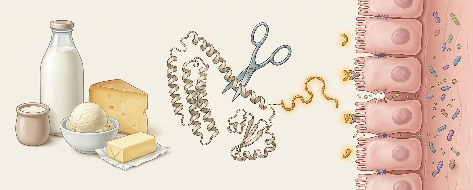 Dairy products and gut inflammation mechanisms