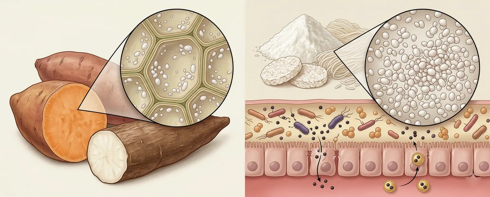 Acellular vs cellular carbohydrates inflammation