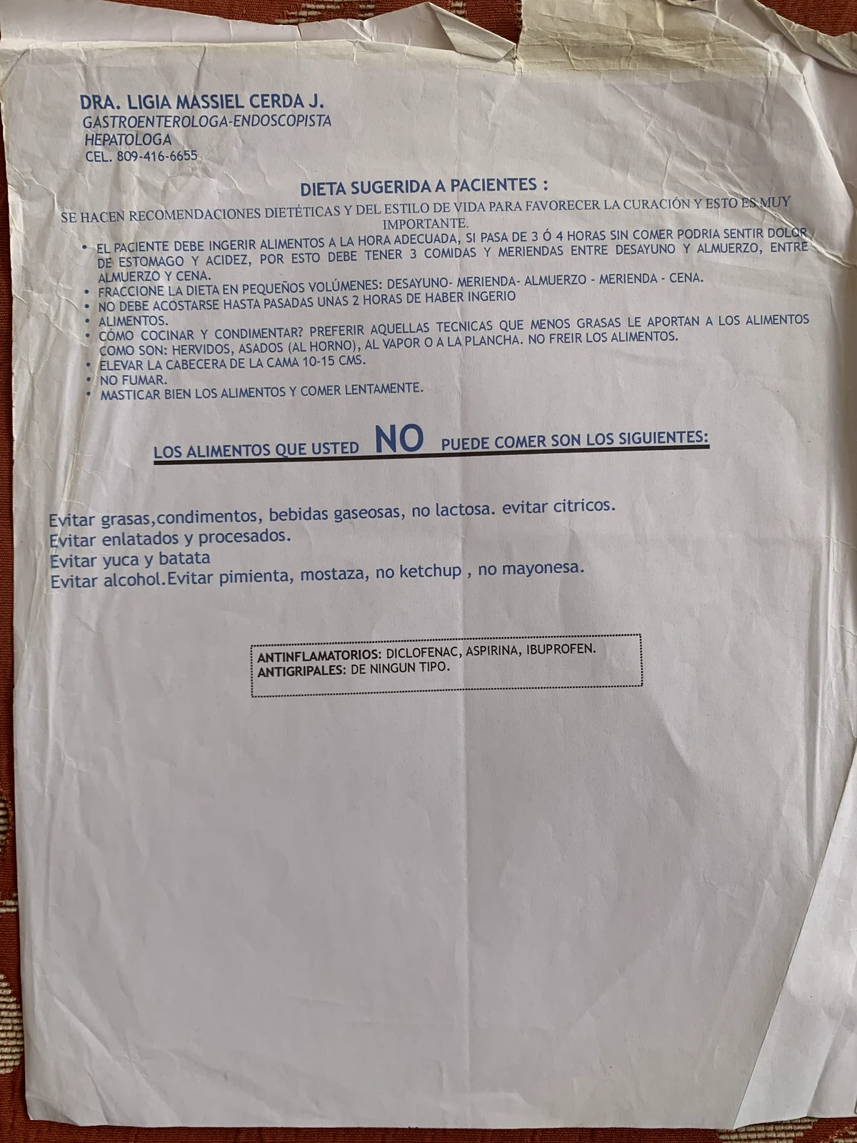 Diet plan from doctor 2