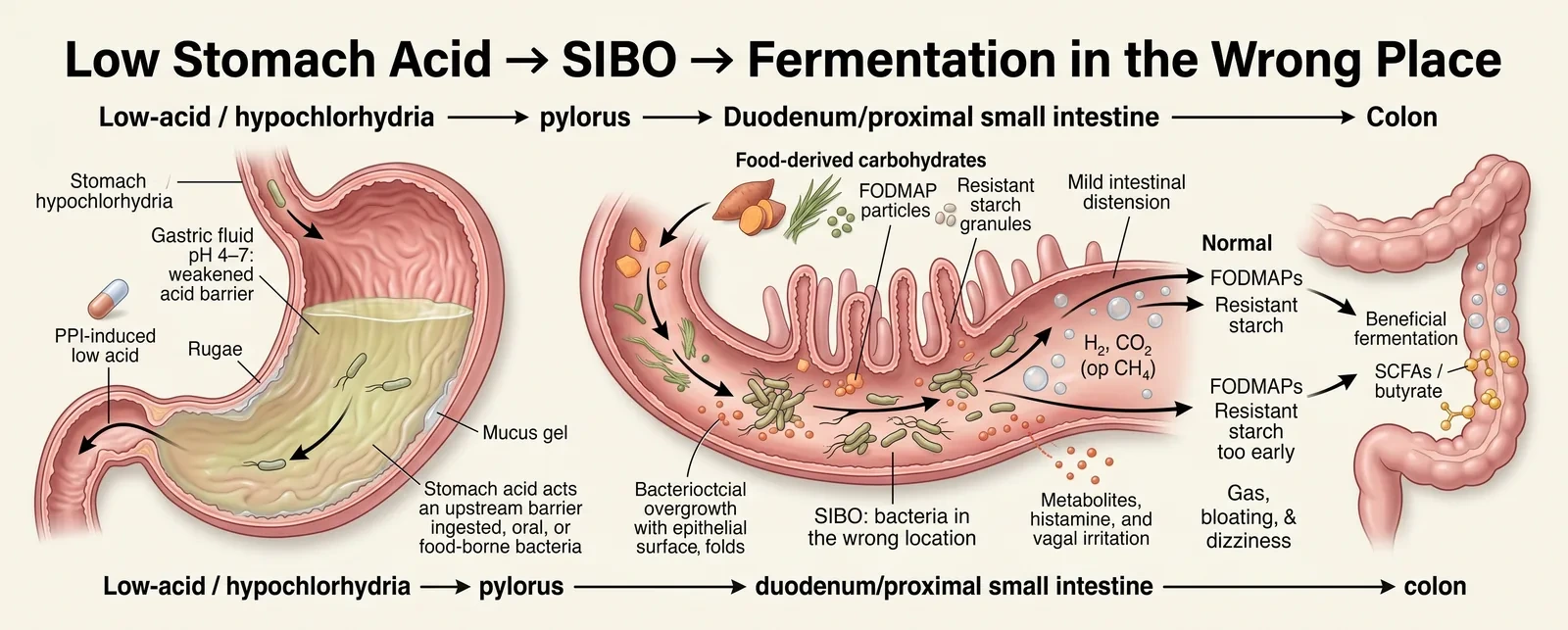 Stomach acid pH barrier hypochlorhydria PPI failure